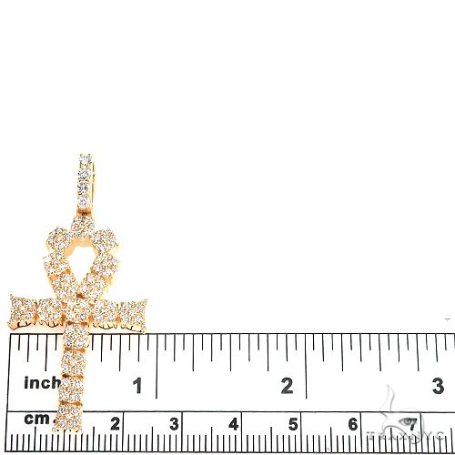 14K Gold Diamond Cross 66866 - Image 4