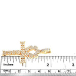 14K Gold Diamond Cross 66866 - Image 5