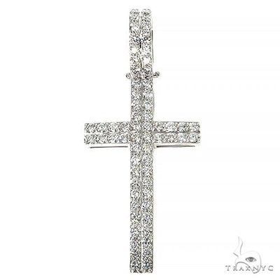 14K Gold Diamond Cross 67440 - Image 1