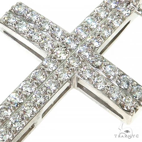 14K Gold Diamond Cross 67440 - Image 3