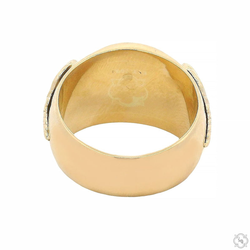 14K Gold Diamond Cross Ring, photo 4 of 5