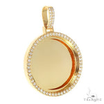 14K Gold Diamond Frame Photo Pendant 66881 - Image 2