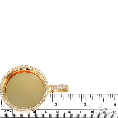 14K Gold Diamond Frame Photo Pendant 66881 - Image 6