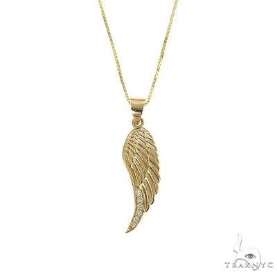 14K Gold Diamond Half Wing Set 66450 - Image 1