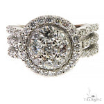 14K Gold Diamond Halo Engagement Ring 67993 - Image 1