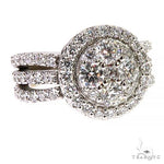 14K Gold Diamond Halo Engagement Ring 67993 - Image 2