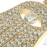 14K Gold Diamond Hamsa Pendant 66310 - Image 4