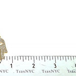14K Gold Diamond Hamsa Pendant 66310 - Image 5