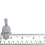 14K Gold Diamond Hamsa Pendant 67710 - Image 5