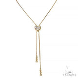 14K Heart Diamond Adjustable Choker Necklace 66544