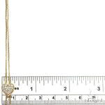 14K Rose Gold Diamond Heart Adjustable Choker Necklace 66544 - Image 5