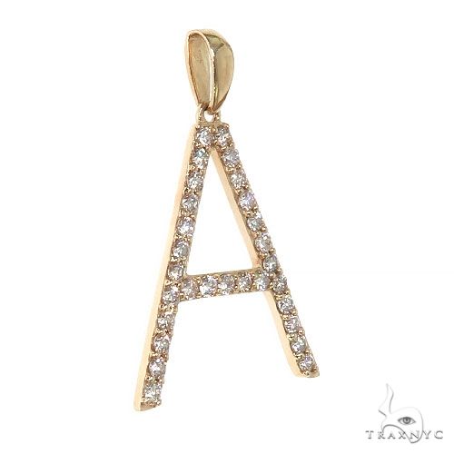 14K Gold Diamond Initial Letter Collection, photo 3 of 7
