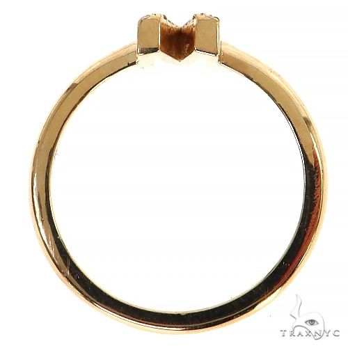 14K Gold Diamond Initial Ring, photo 5 of 6