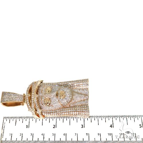 Large 14K Gold Diamond Jesus Pendant 67727 - Image 6