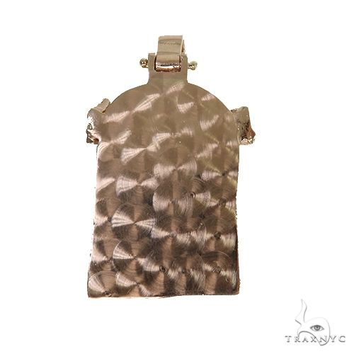 Small 14K Gold Diamond Jesus Pendant 67734 - Image 4