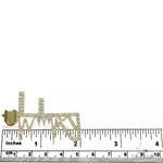 14K Gold Diamond Logo 'F' Pendant 66632 - Image 7