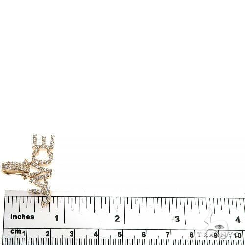 14K Gold Diamond Name Pendant 66633 - Image 6