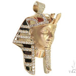 King Tut Diamond Pendant Sandblasted Face 62468 - Image 3