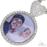 14K Gold Diamond Photo Pendant and Rope Chain Set 66834 - Image 3