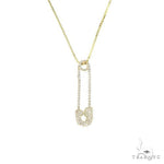 14K Gold Diamond Pin Pendant 66828 - Image 1