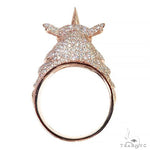 14K Gold Diamond Rhino Ring 66439 - Image 5
