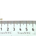 14K Gold Diamond Single Cross Earrings 66202 - Image 6