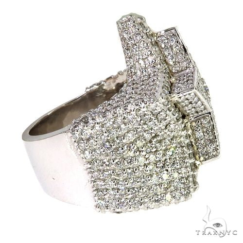 14K Gold Diamond Star Ring, photo 3 of 5