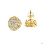 14K Gold Diamond Stud Earrings 65752 - Image 3