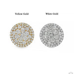 14K Gold Diamond Stud Earrings 65752 - Image 5