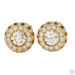 14K Gold Diamond Stud Earrings 65824 - Image 1