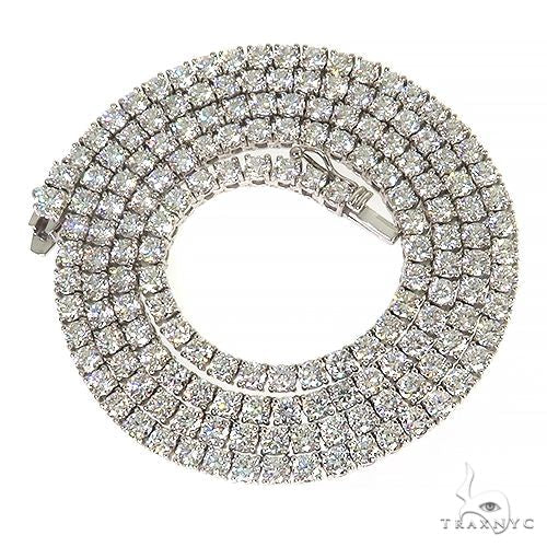 14K Gold Diamond Tennis Chain 68004 - Image 3