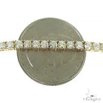 14K Gold Diamond Tennis Chain Necklace 22 Inches 3.1 mm 69816 - Image 5