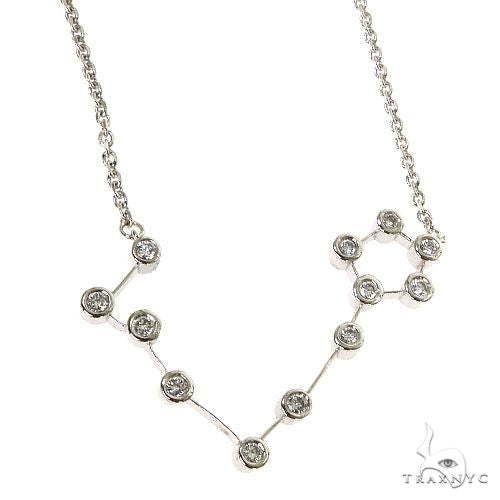 14K Gold Diamond Zodiac Sign 68638 | TraxNYC