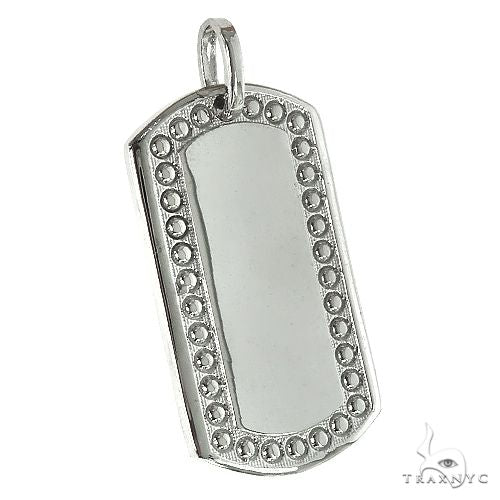 14K Gold Dog Tag Pendant 66812 - Image 2
