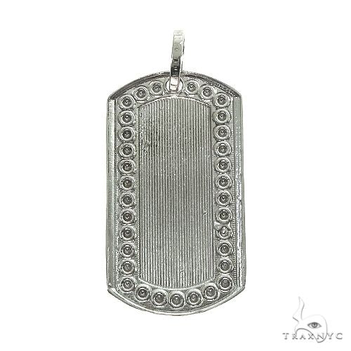 14K Gold Dog Tag Pendant 66812 - Image 3