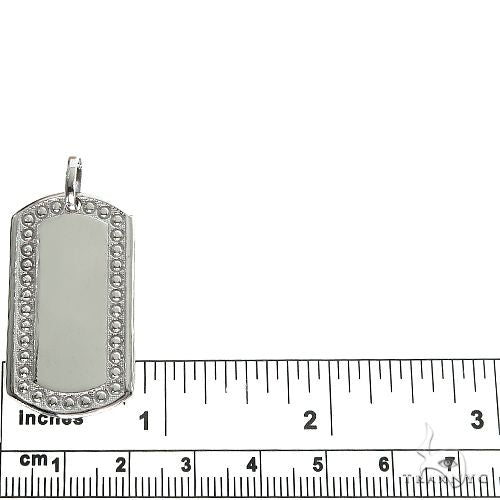 14K Gold Dog Tag Pendant 66812 - Image 4