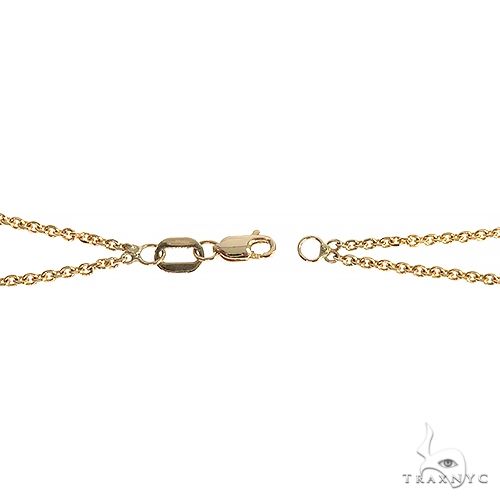14K Gold Double Cross Necklace 66609 - Image 5