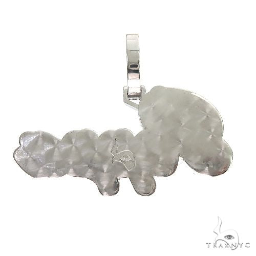 14K Gold Double Layer 'Poppa' Diamond Name Pendant 66842 - Image 4