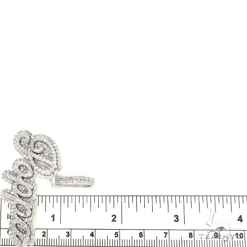 14K Gold Double Layer 'Poppa' Diamond Name Pendant 66842 - Image 6