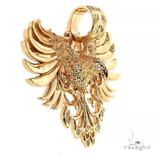 14K Gold Vulture Pendant 68739 - Image 2