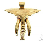 14K Gold Elephant Pendant 66356 - Image 3