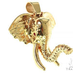 14K Gold Elephant Pendant 66356 - Image 4