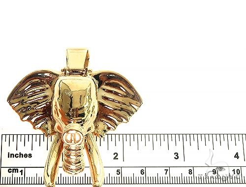 14K Gold Elephant Pendant, photo 6 of 7