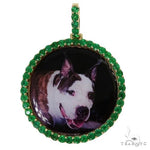 14K Gold Emerald Photo Pendant 67711 - Image 1