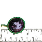 14K Gold Emerald Photo Pendant 67711 - Image 6