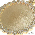 14K Gold Flower Frame Diamond Photo Pendant 66547 - Image 4