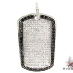 Black Outline Pave Diamond Dog Tag 1 25416 - Image 1