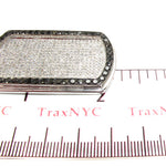Black Outline Pave Diamond Dog Tag 1 25416 - Image 5