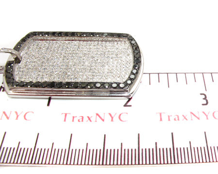 Black Outline Pave Diamond Dog Tag 1 25416 - Image 5