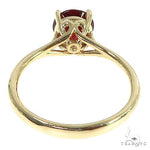 14K Gold Garnet Solitaire Engagement Ring 66422 - Image 4
